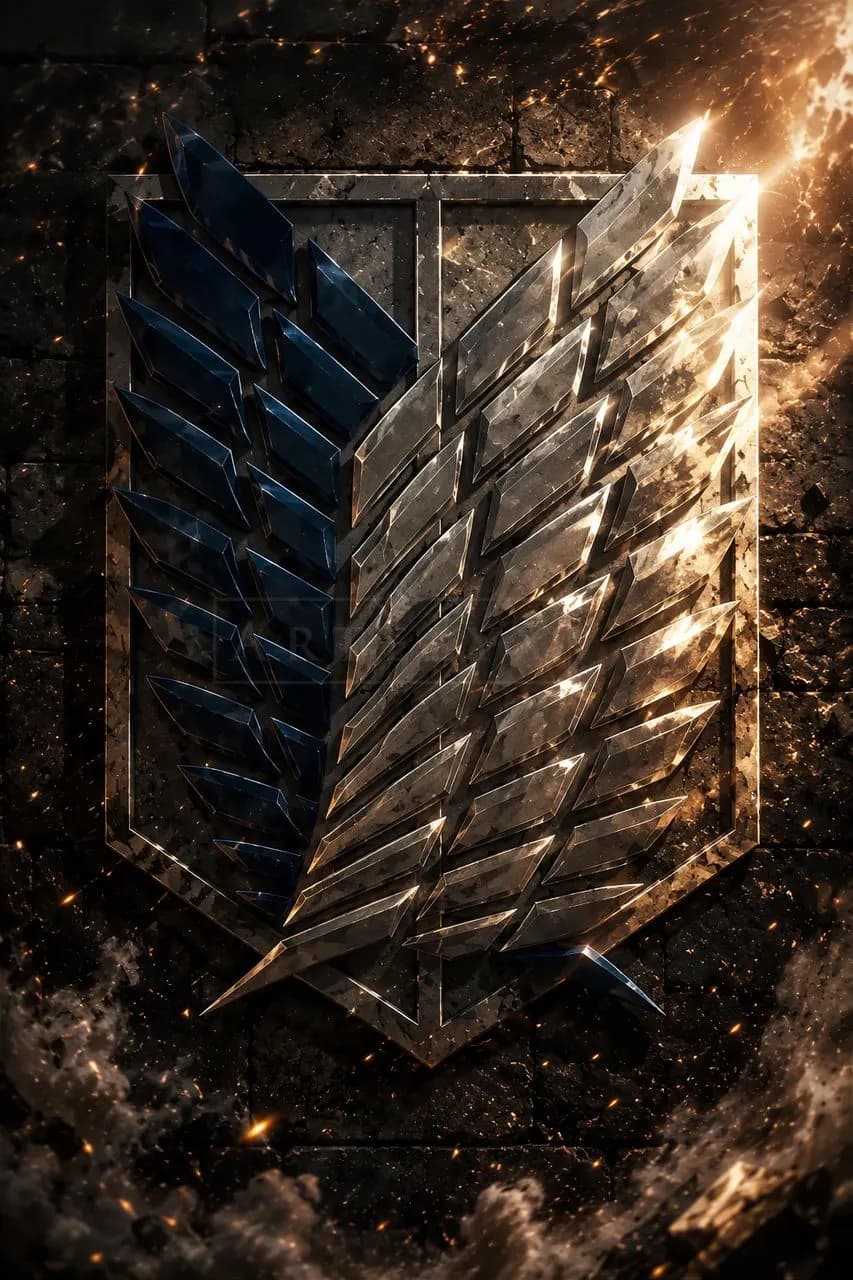 Wings of Freedom Emblem metal wall art by Artelyx Studios