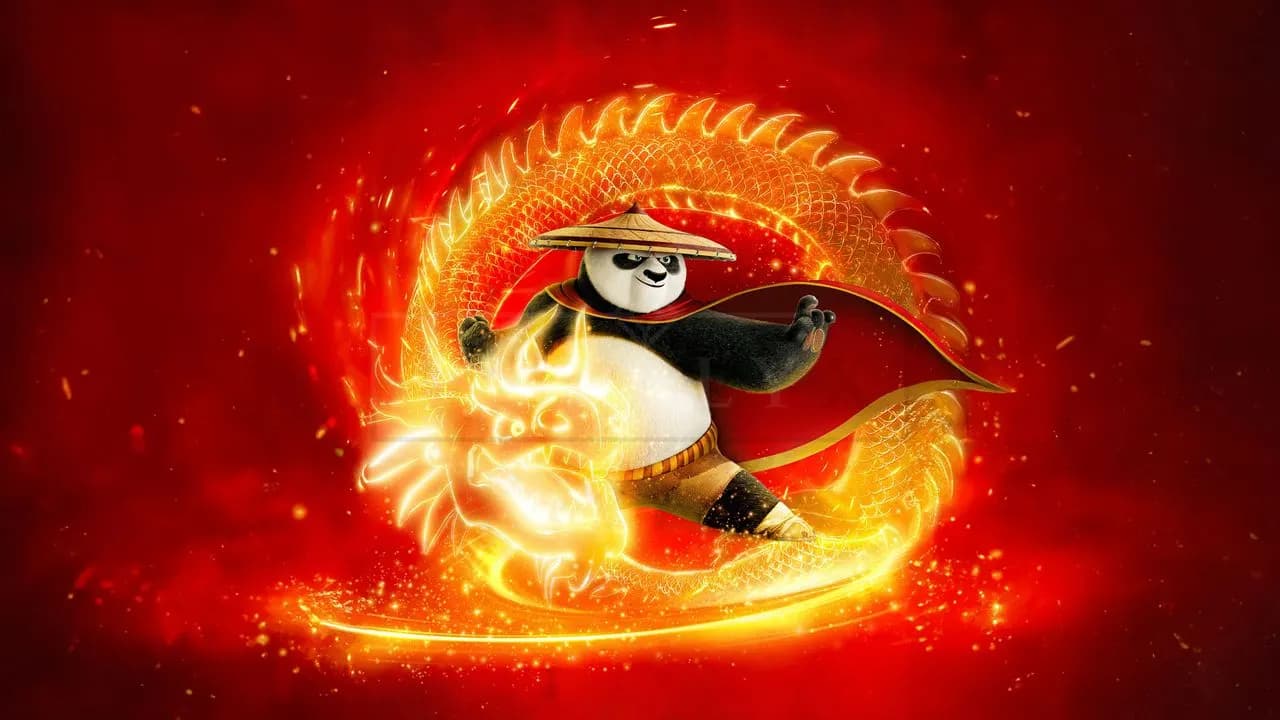 Kung Fu Panda Dragon Energy metal wall art by Artelyx Studios