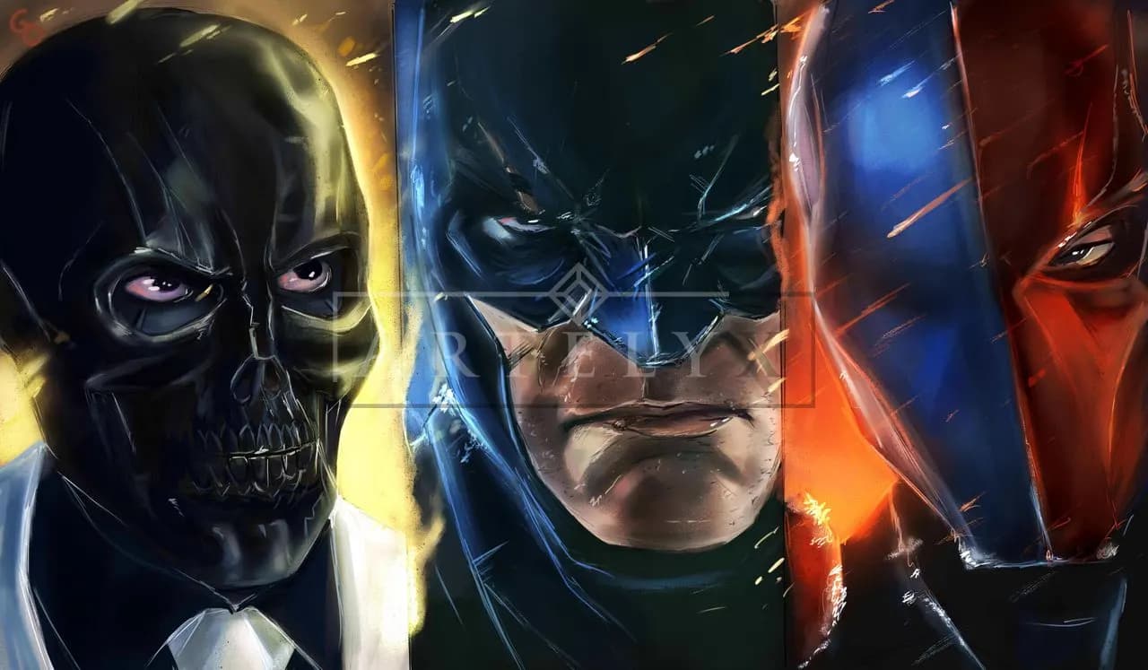 Shadows of Gotham and Beyond metal wall art by Artelyx Studios