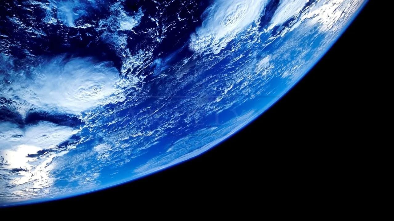 Earth from Orbit metal wall art by Artelyx Studios