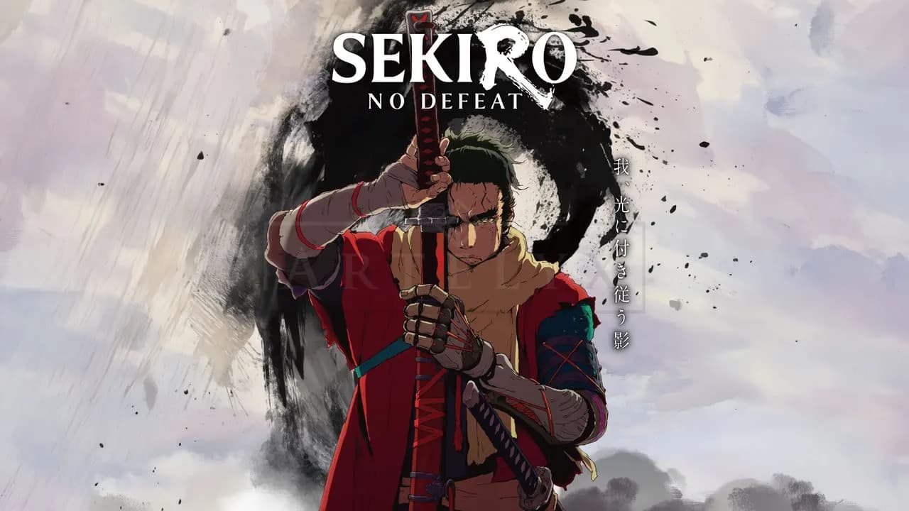 Sekiro: The Shadow Never Surrenders metal wall art by Artelyx Studios