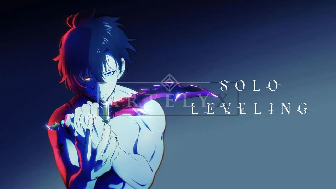 Solo Leveling Shadow Blade Portrait metal wall art by Artelyx Studios