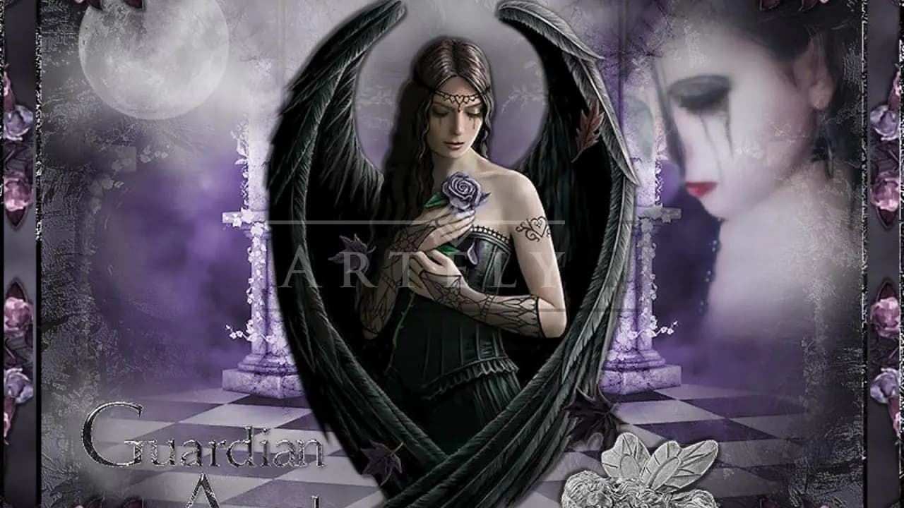 Guardian of the Violet Moon metal wall art by Artelyx Studios