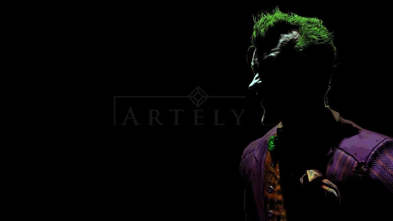 Dark Trickster Portrait metal wall art by Artelyx Studios