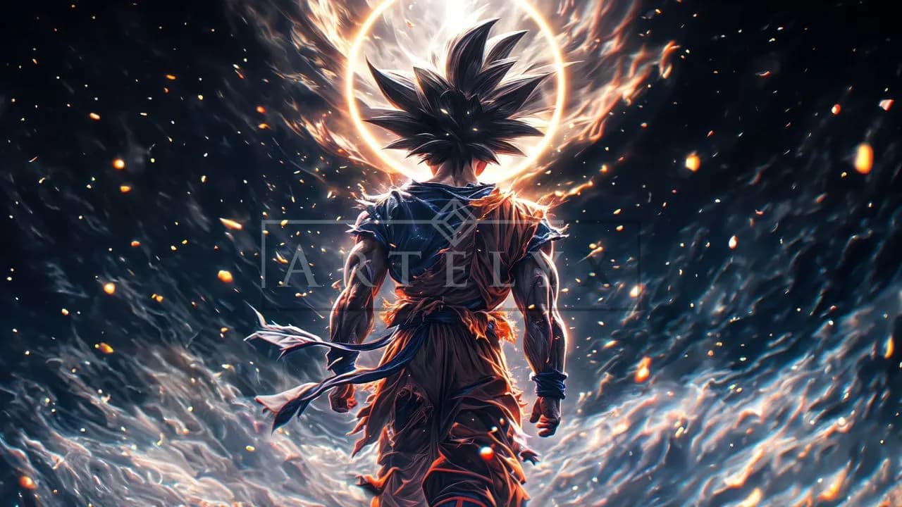 Ascension in the Flame Halo metal wall art by Artelyx Studios