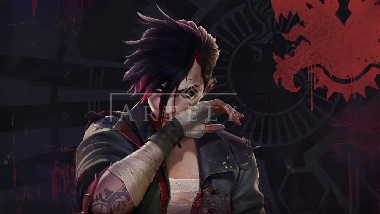 Punk Warrior Beneath the Crimson Emblem metal wall art by Artelyx Studios