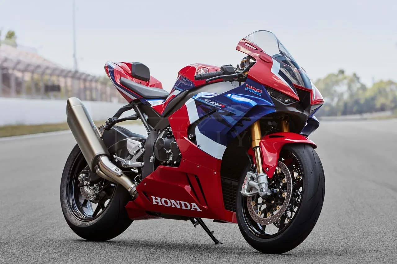Honda CBR1000RR-R Fireblade on Track metal wall art by Artelyx Studios