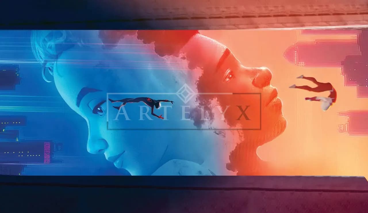 Across Two Worlds metal wall art by Artelyx Studios
