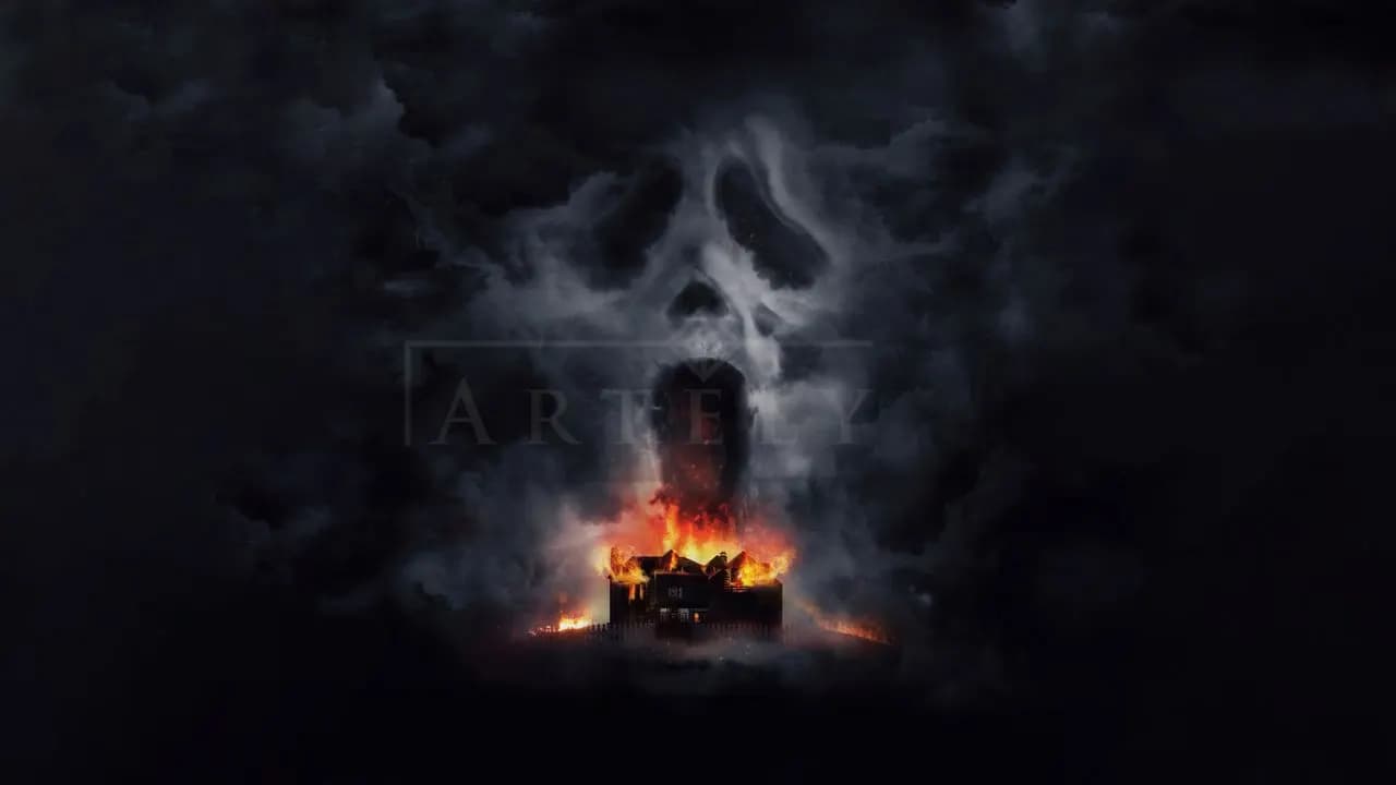 House of Fear metal wall art by Artelyx Studios