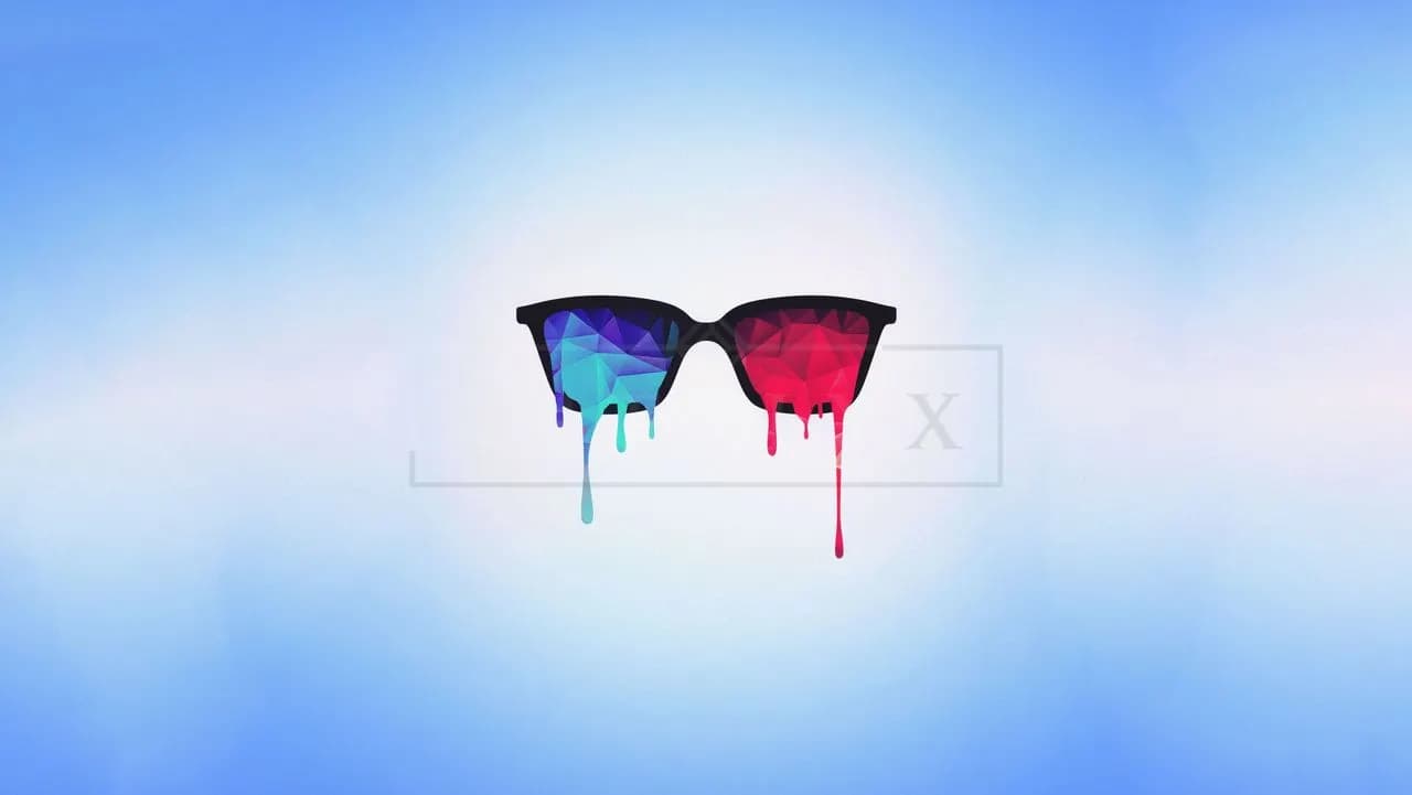Drippy Prism Shades metal wall art by Artelyx Studios