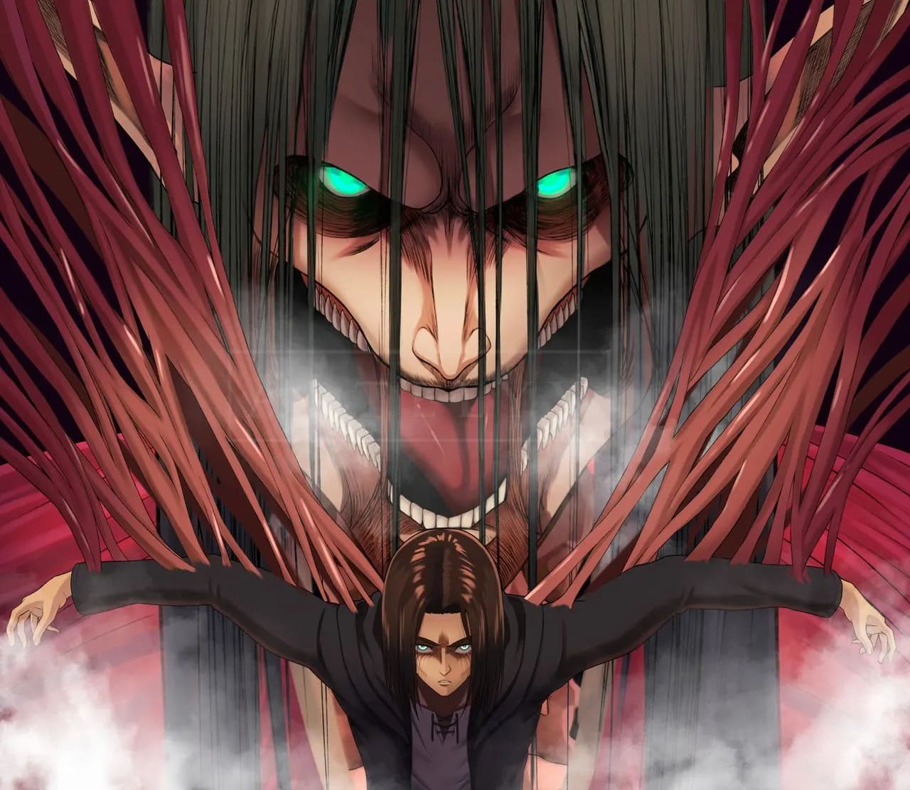 Titan Rage Awakening metal wall art by Artelyx Studios