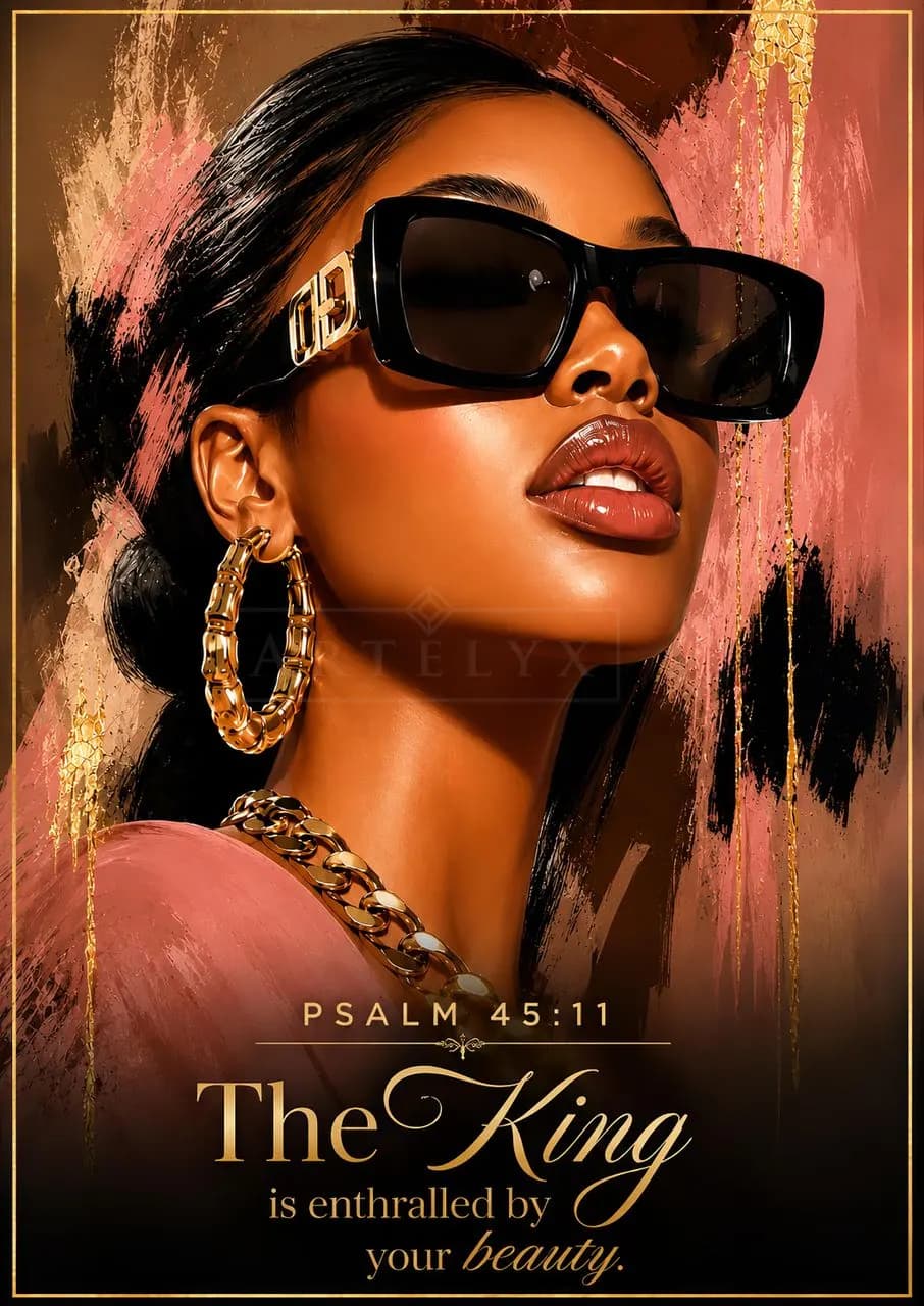 The king is enthralled by your beauty metal wall art by Artelyx Studios