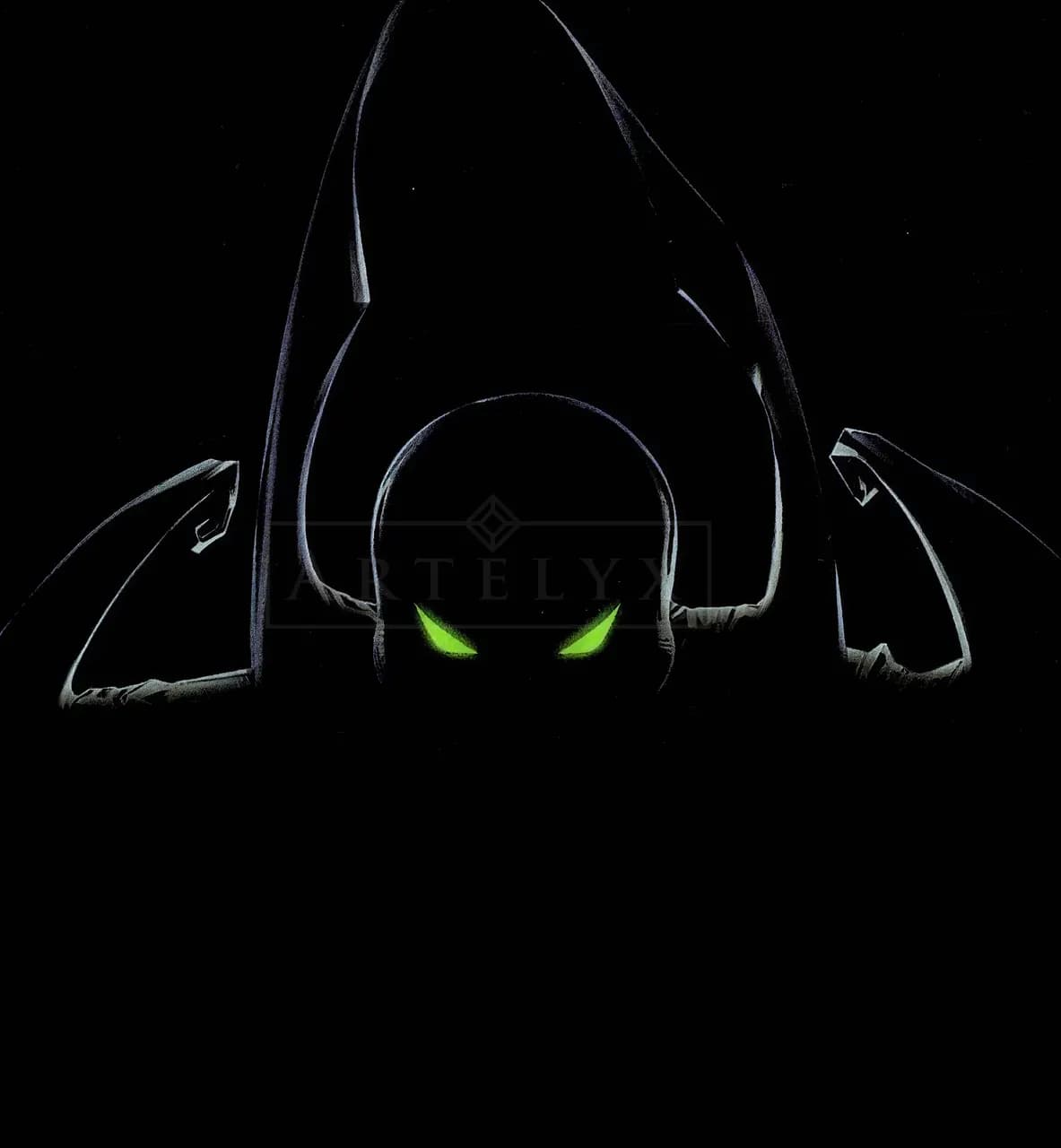 Eyes in the Darknes metal wall art by Artelyx Studios