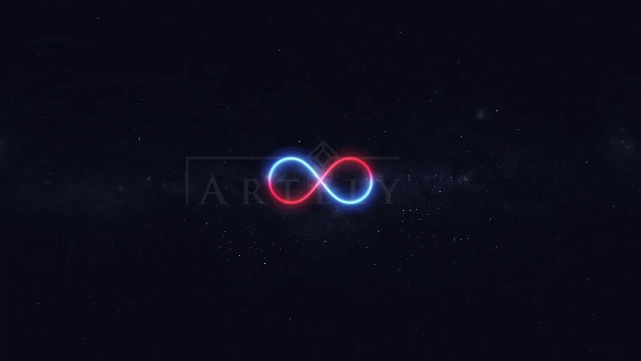 Infinite Glow metal wall art by Artelyx Studios