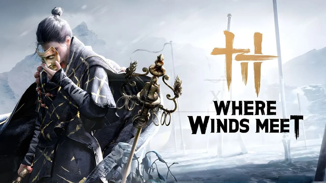 Where Winds Meet: Mask of the Wanderer metal wall art by Artelyx Studios