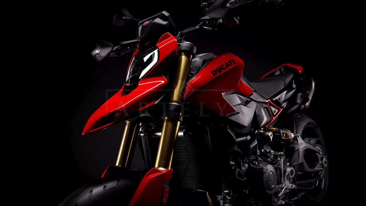 Ducati Hypermodern: Red Instinct metal wall art by Artelyx Studios