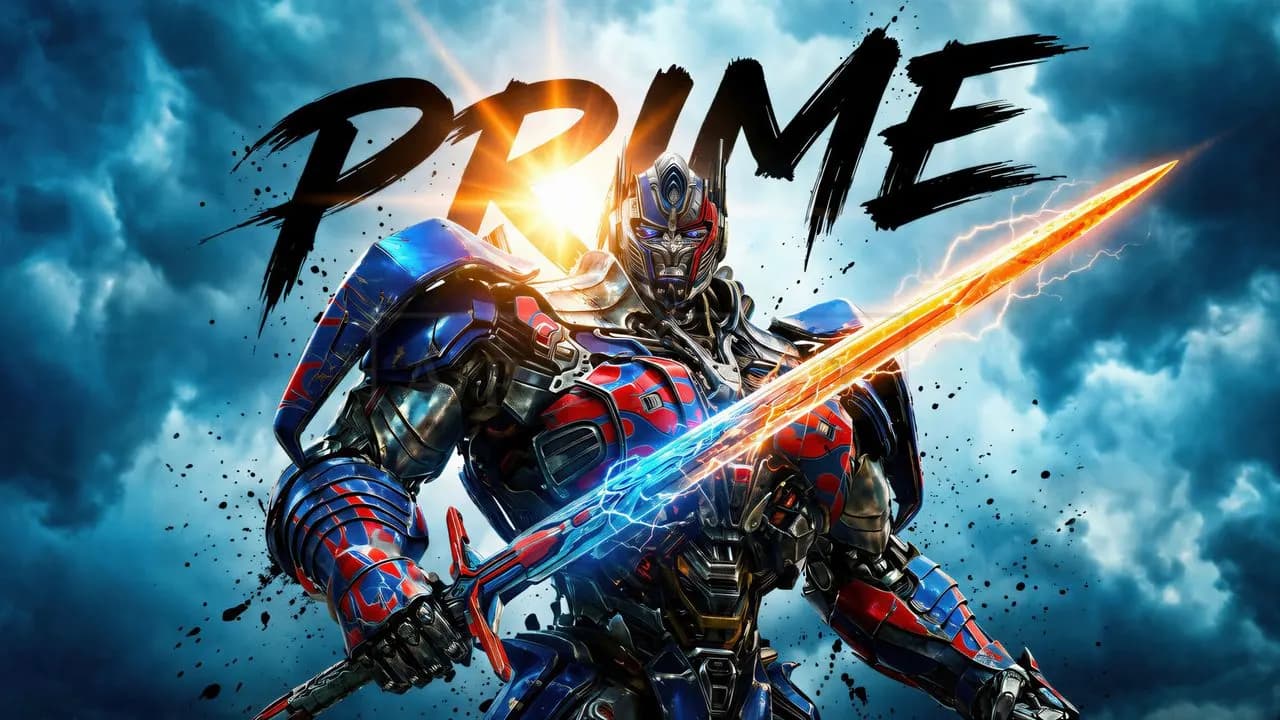 Prime: Blade of Two Energies metal wall art by Artelyx Studios