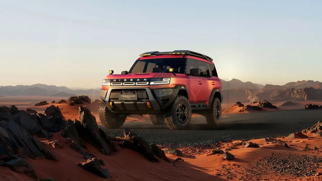 Nissan Terrano Desert Explorer metal wall art by Artelyx Studios