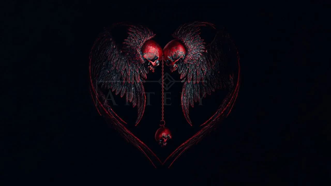 Bound by Darkness metal wall art by Artelyx Studios