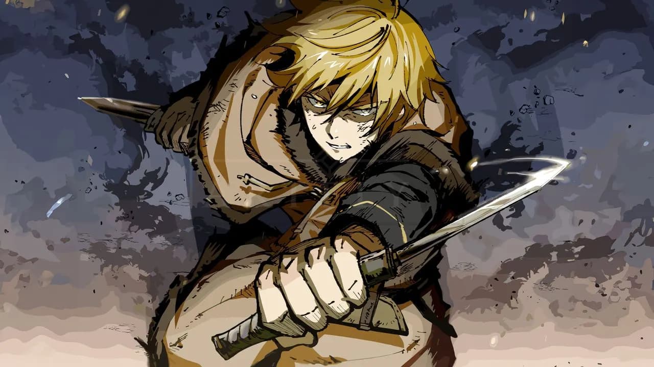 Thorfinn Blade Rush metal wall art by Artelyx Studios