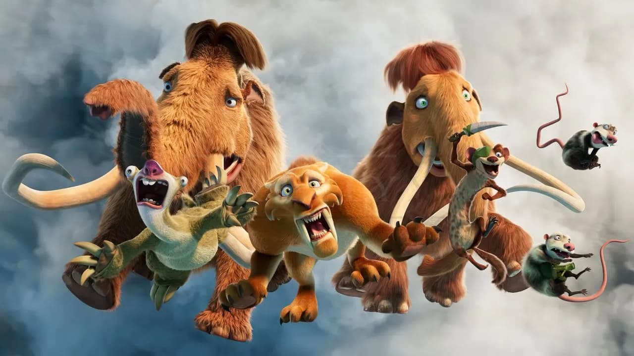 Ice Age Heroes in Flight metal wall art by Artelyx Studios