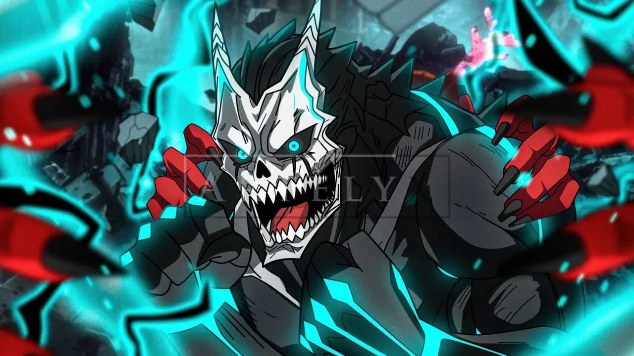 Kafka Hibino Unleashed in Kaiju Form metal wall art by Artelyx Studios