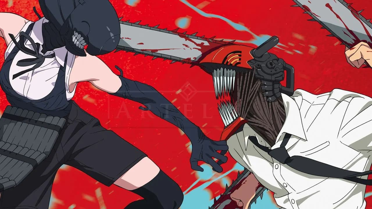 Chainsaw Man: Crimson Collision metal wall art by Artelyx Studios