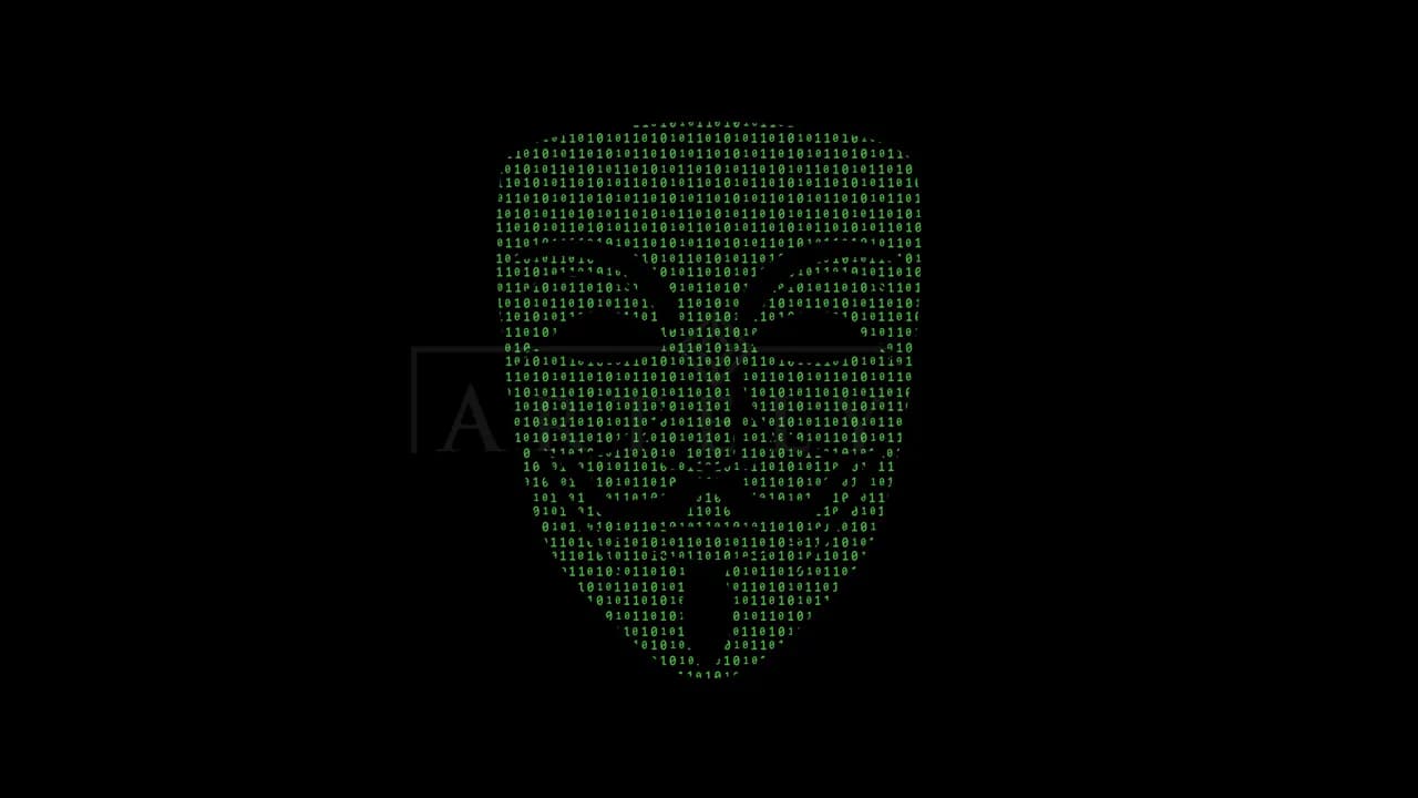 Anonymous Binary Mask metal wall art by Artelyx Studios