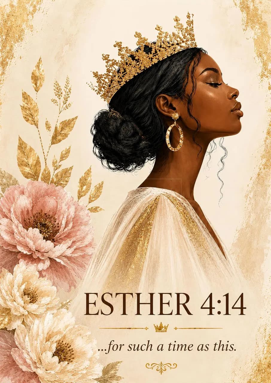 Esther 4:14 metal wall art by Artelyx Studios