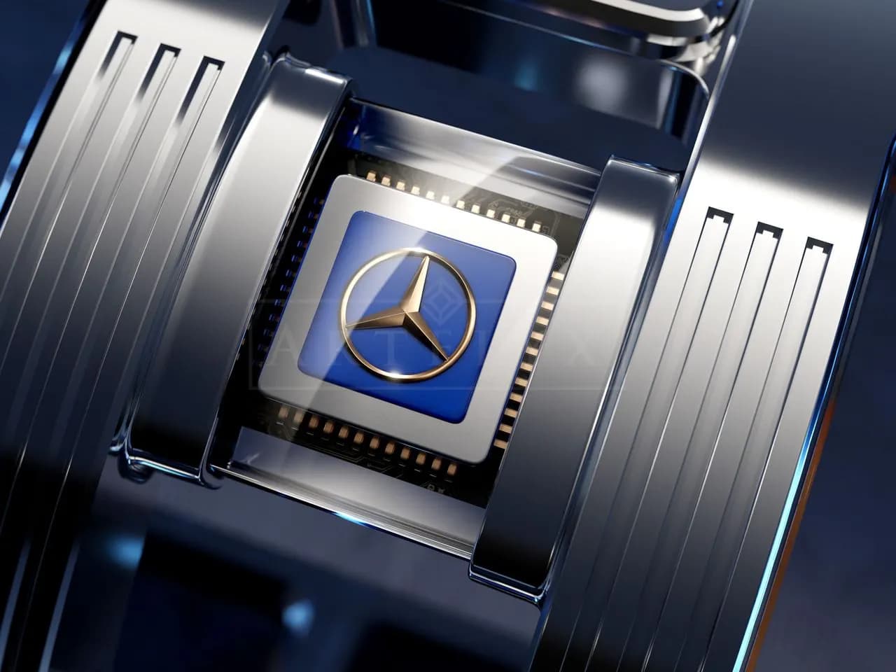 Mercedes-Benz: Engineered Intelligence metal wall art by Artelyx Studios