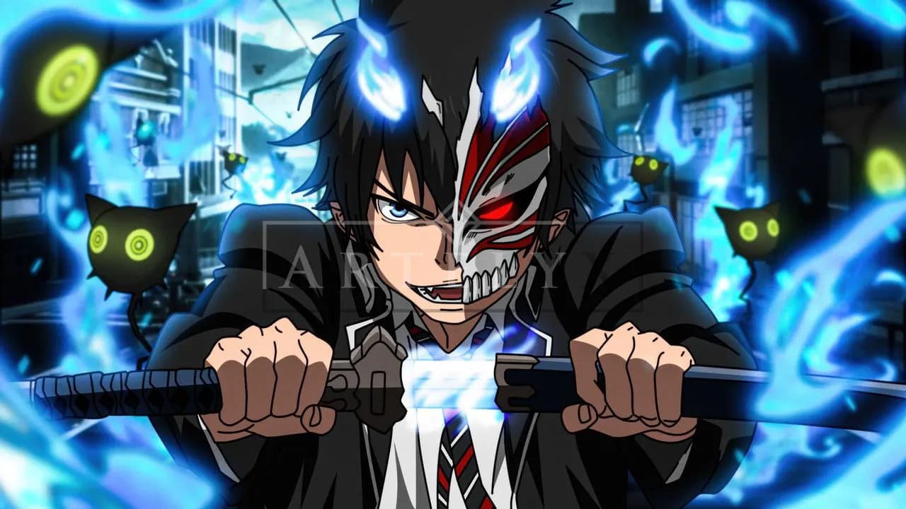 Phantom Blade Awakening metal wall art by Artelyx Studios