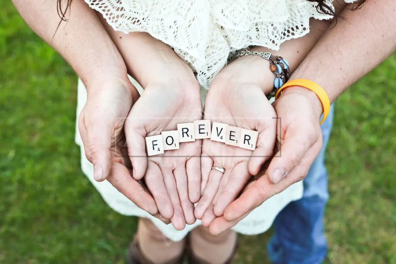 Forever in Their Hands metal wall art by Artelyx Studios