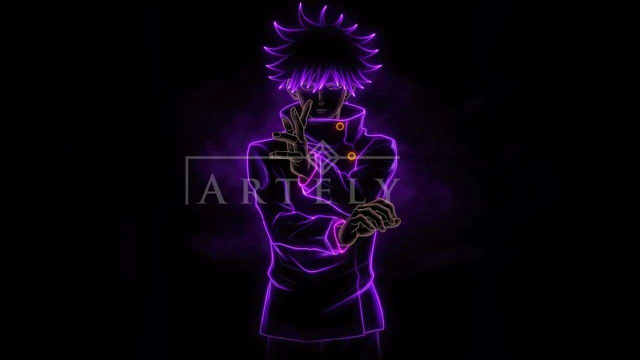 Violet Aura in the Dark metal wall art by Artelyx Studios