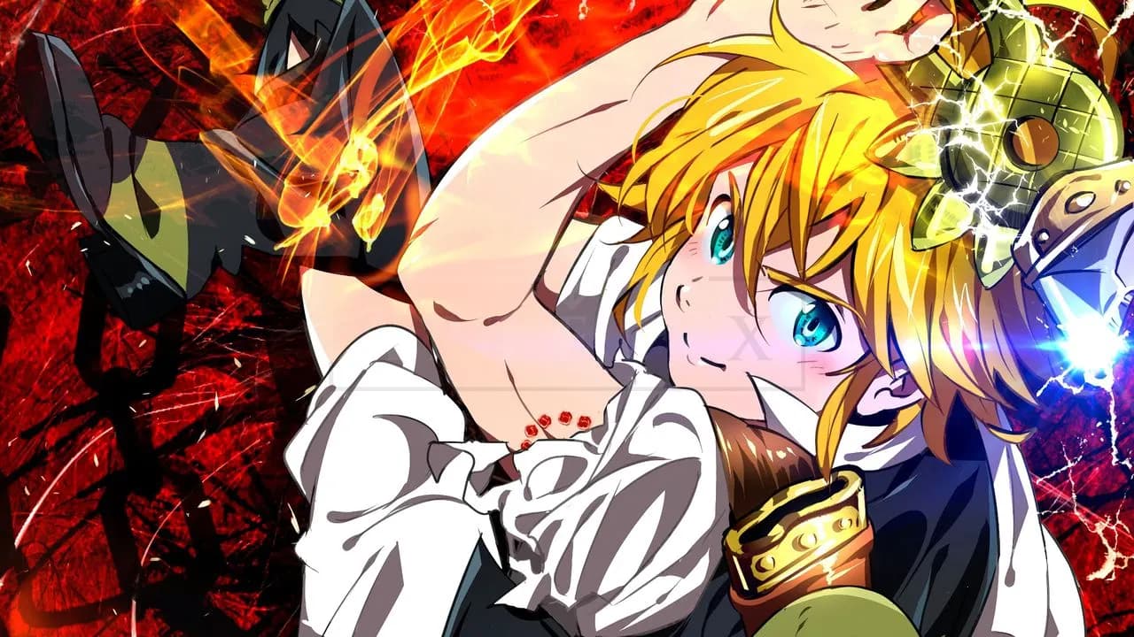 Meliodas Broken Crown Clash metal wall art by Artelyx Studios