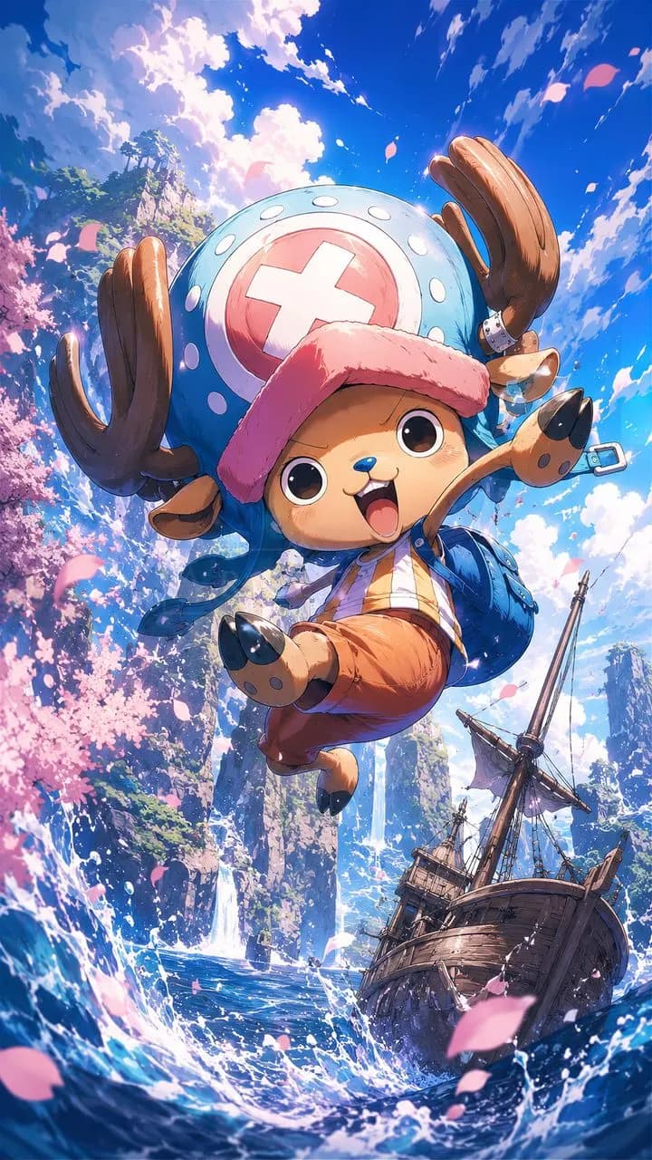 Chopper: Grand Line Leap metal wall art by Artelyx Studios