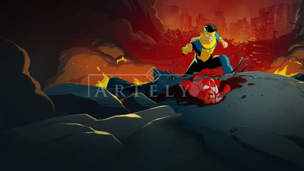 Rage in the Ruins metal wall art by Artelyx Studios