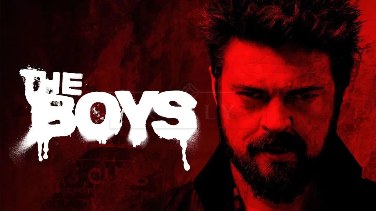 The Boys Red Grit Poster metal wall art by Artelyx Studios