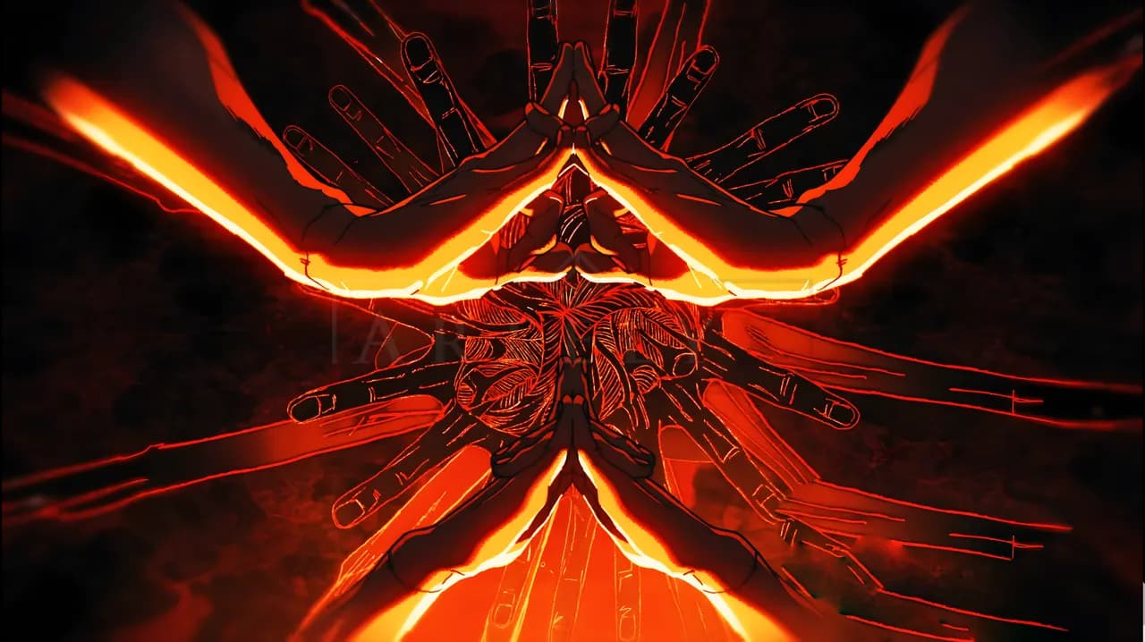 Infernal Hand Sigil metal wall art by Artelyx Studios