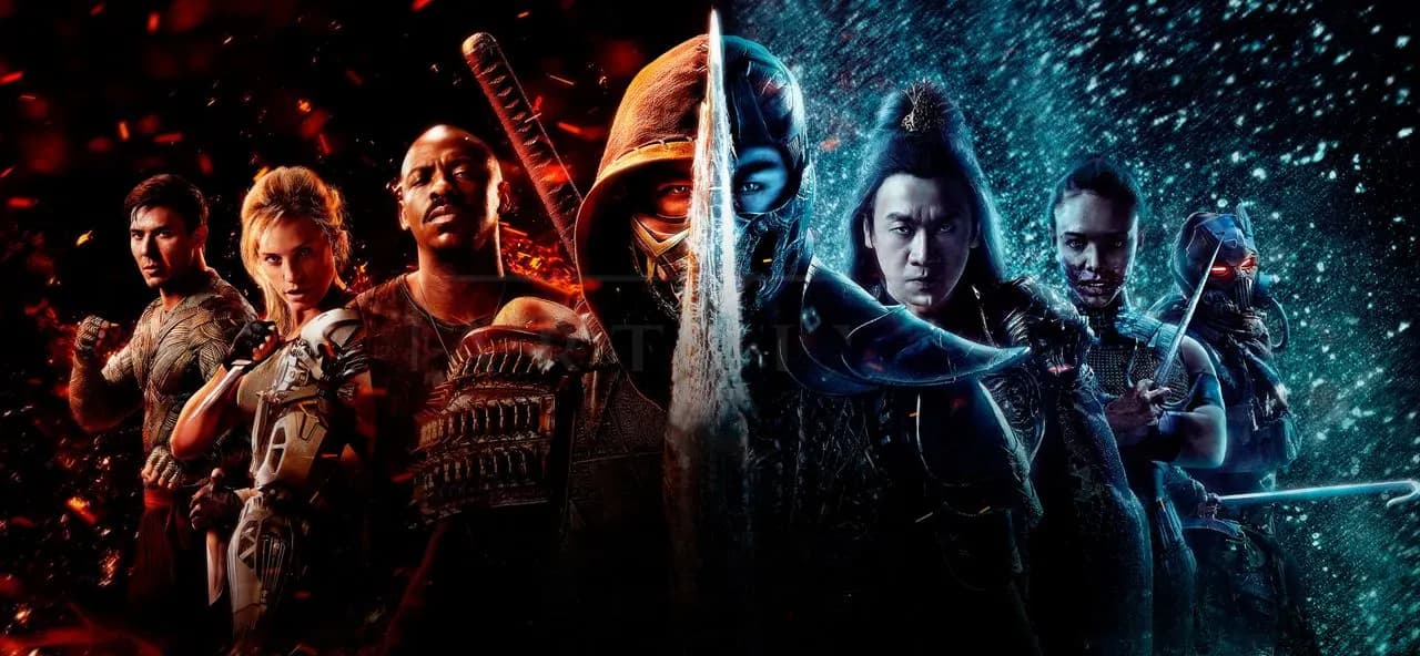 Mortal Kombat 2021 Battle Poster metal wall art by Artelyx Studios