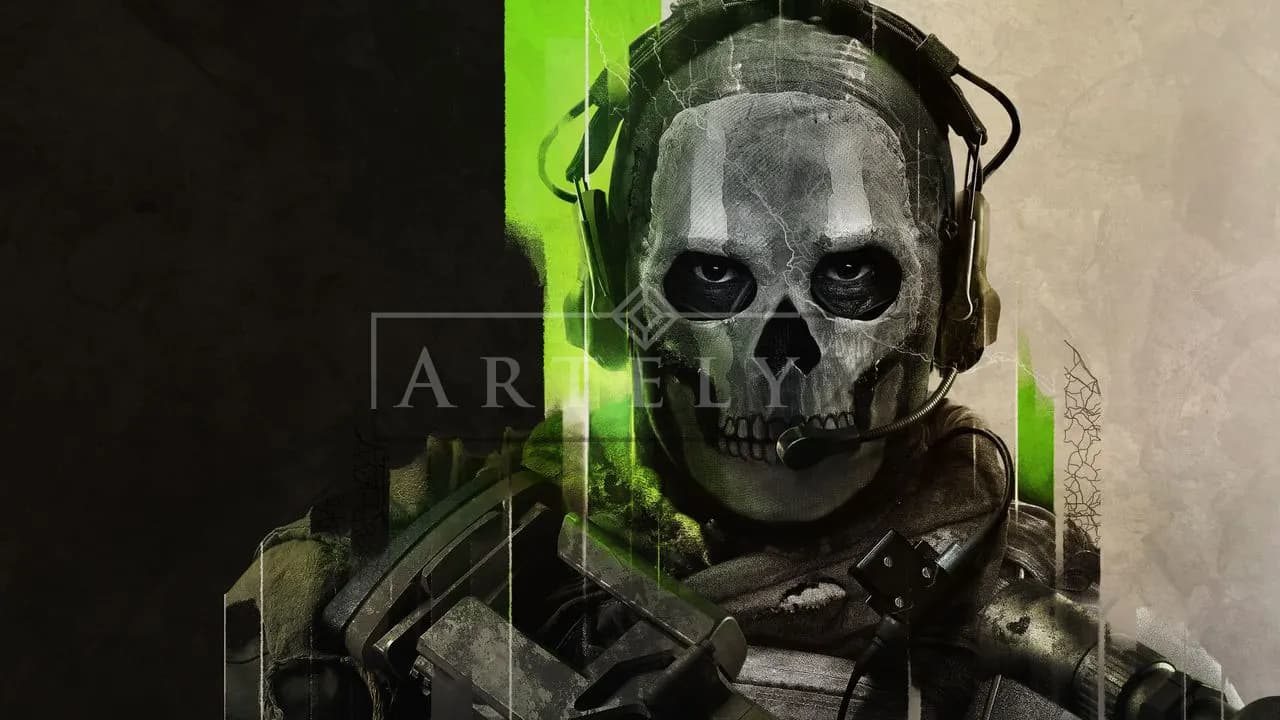 Ghost Tactical Portrait metal wall art by Artelyx Studios