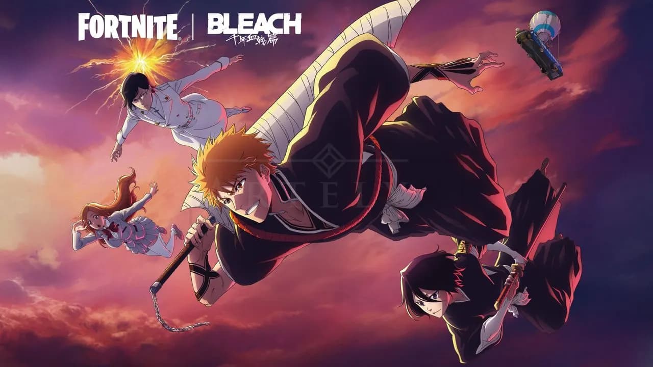 Fortnite × Bleach: Riftfall metal wall art by Artelyx Studios