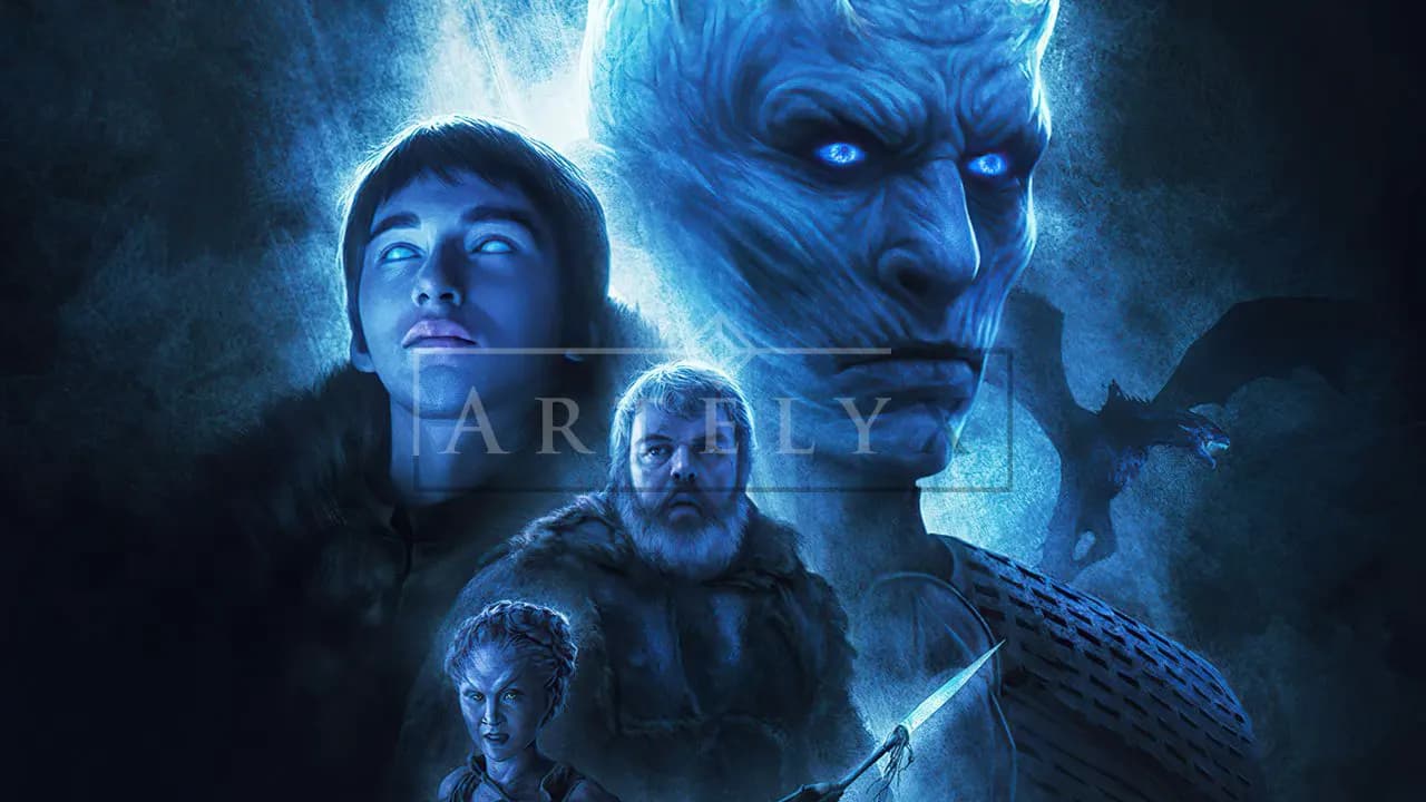 Blue Frost of the Fallen Kingdom metal wall art by Artelyx Studios