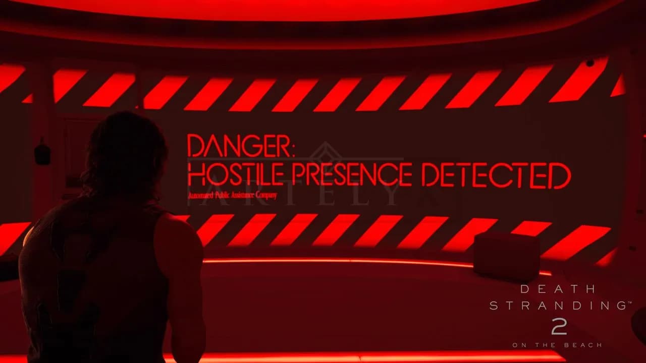 Hostile Presence Warning Sci-Fi Scene metal wall art by Artelyx Studios