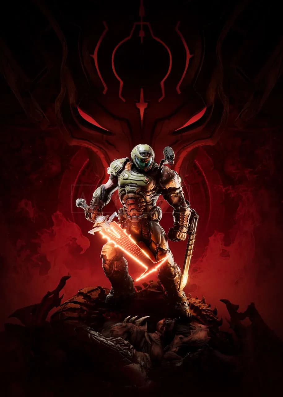 Infernal Warrior Poster metal wall art by Artelyx Studios